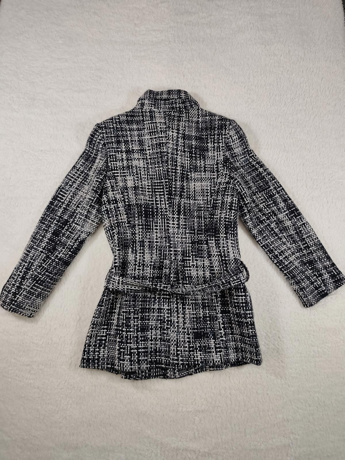 Oasis London Tweed Belted Jacket Size S