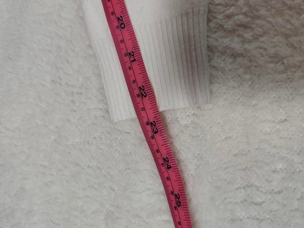 SHEIN White Turtleneck Knit Jumper Size L