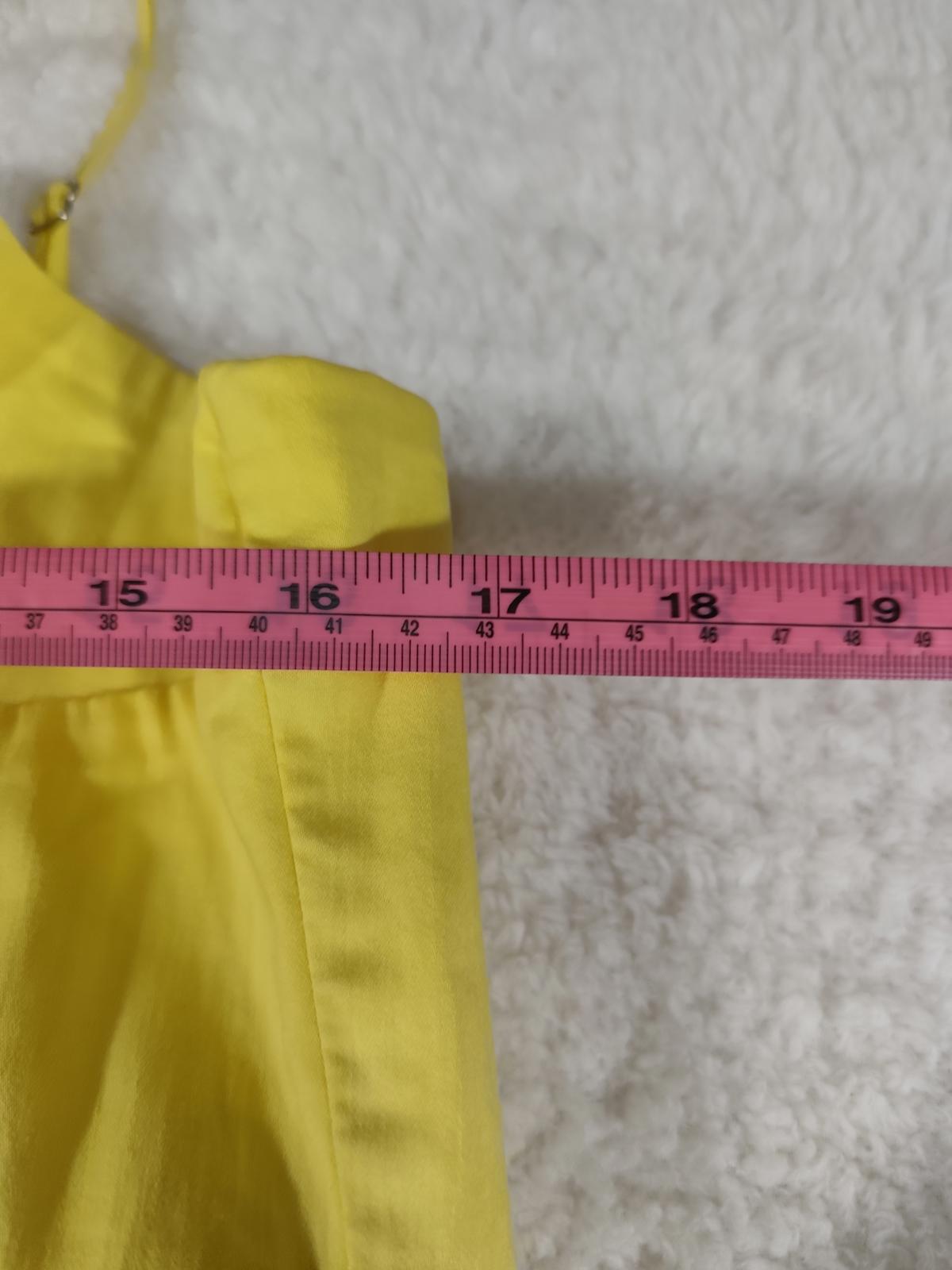 Zara Yellow Bustier Balloon Playsuit XXL