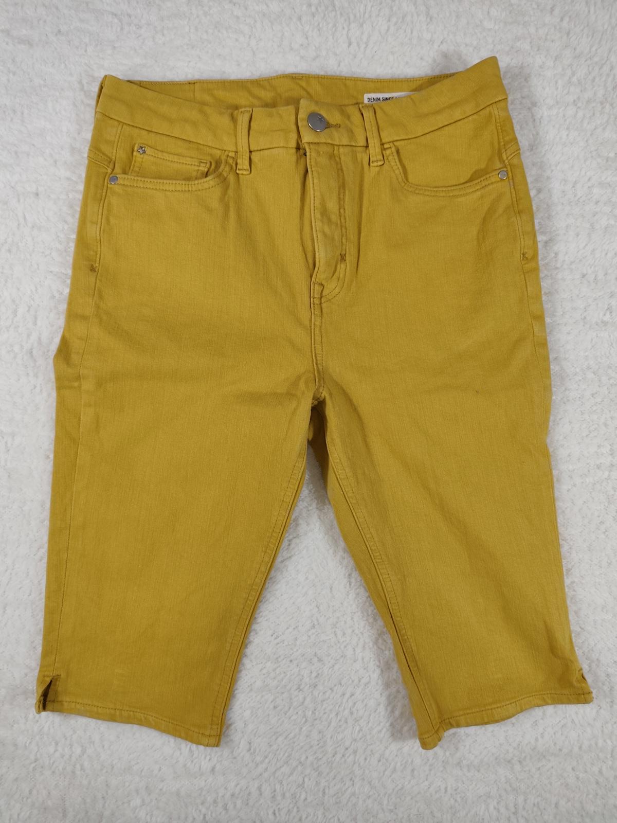 M&S Denim Since 1959 Yellow Denim Shorts Size 12