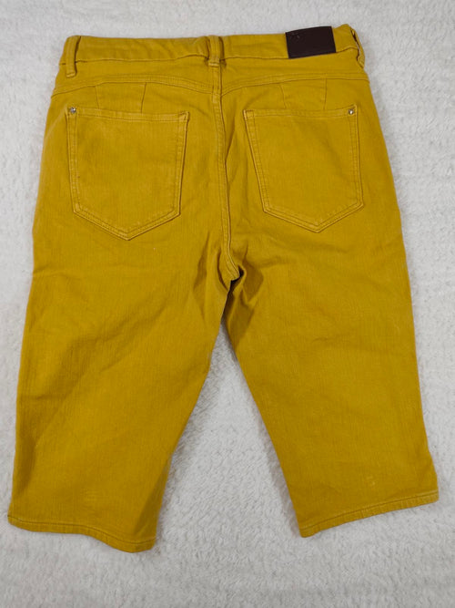 M&S Denim Since 1959 Yellow Denim Shorts Size 12