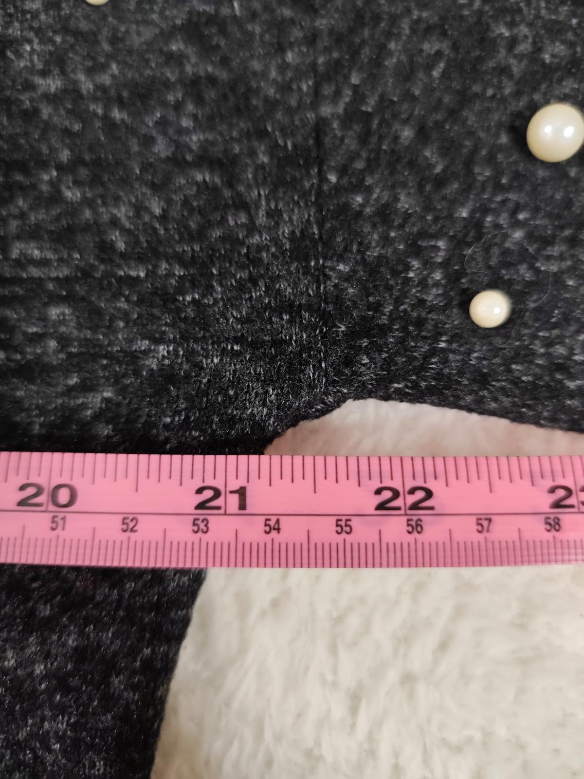 Papaya Woman Pearl Embellished Dark Grey Jumper Size UK 8