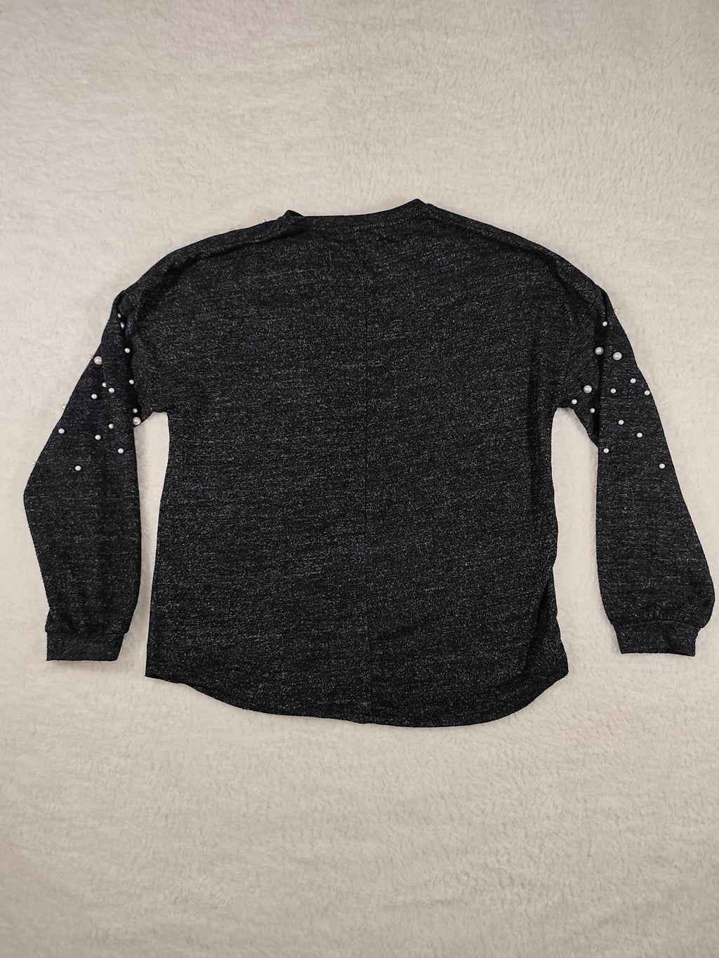 Papaya Woman Pearl Embellished Dark Grey Jumper Size UK 8