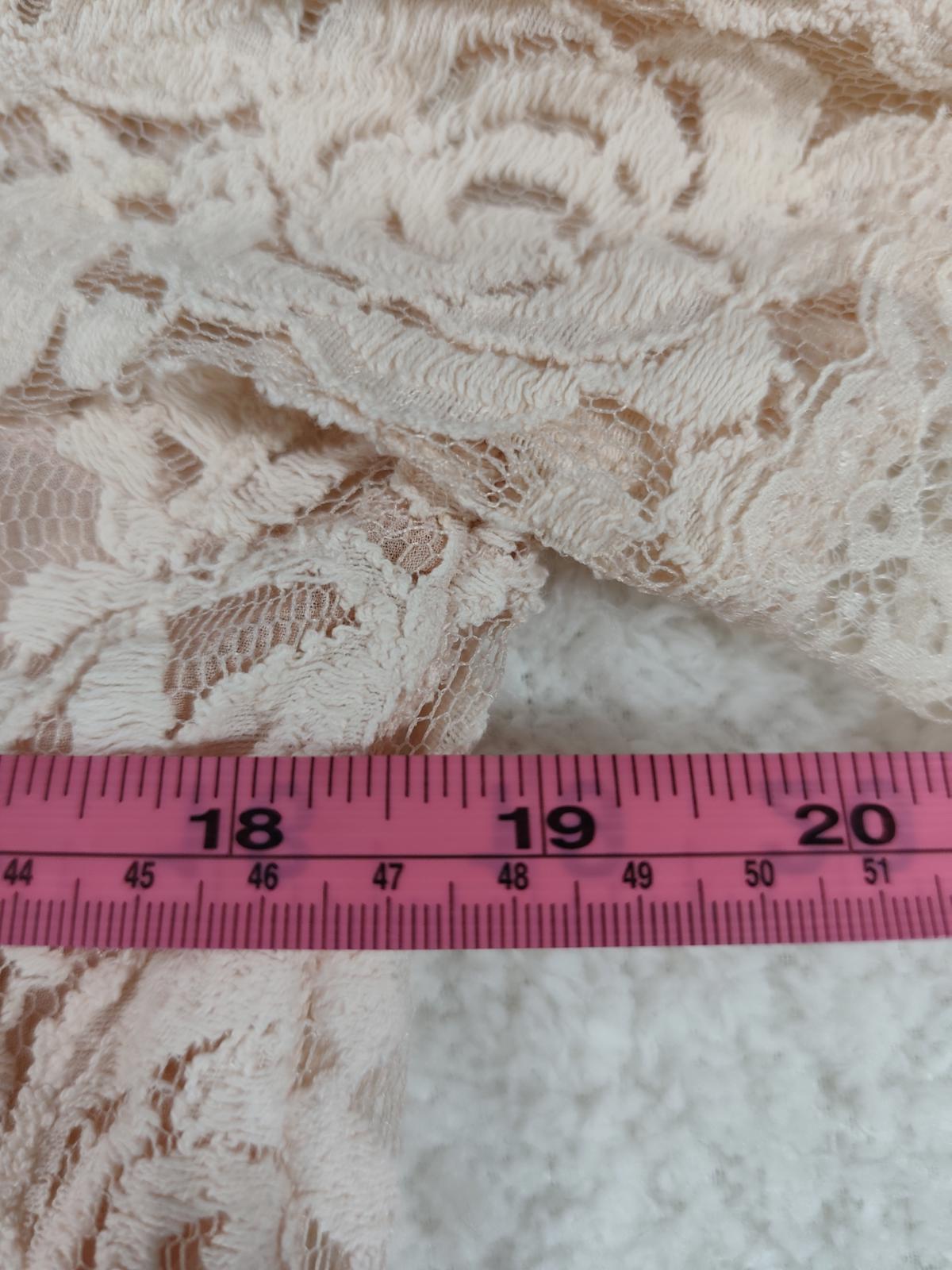 Mango Suit Lace Blouse Pink Size M