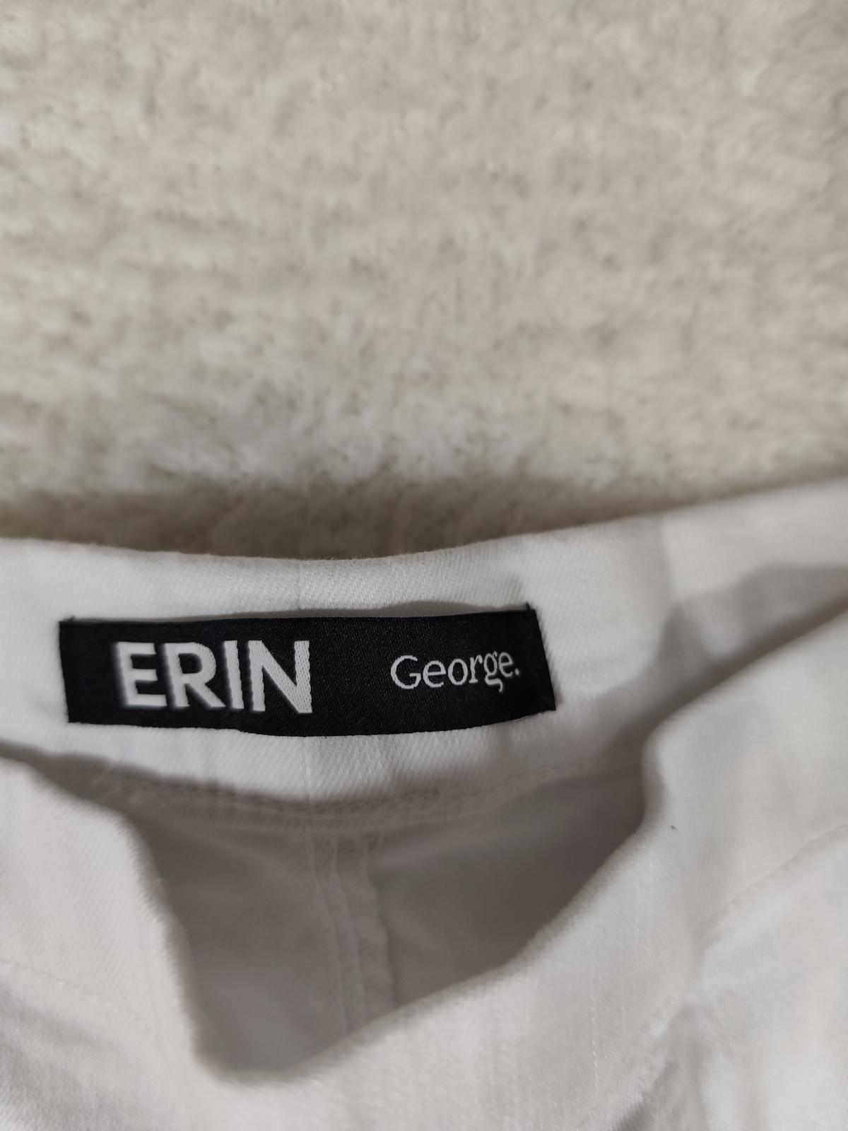 George Erin White Crop High Waisted Jeggings Size 20